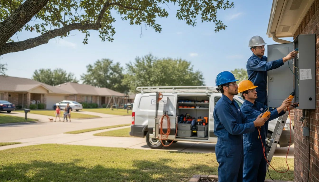 Certified electrician providing emergency electrical services in Thornton, TX